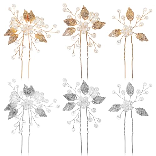 SOIMISS 6stücke Haarnadeln Für Braut Und Hochzeit Mit Perlen Design Clip-schmuck Für Frauen Party Und Bankett Als Geeignet von SOIMISS