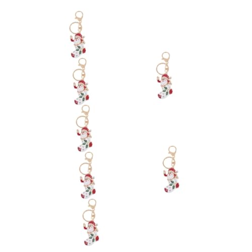 SOIMISS 7stücke Schlüsselanhänger Santa Claus Kreatives Weihnachtsdekor Für Taschen Schlüsselhalter Perfektes Für Festtage Als Für Schlüssel Und Taschen von SOIMISS