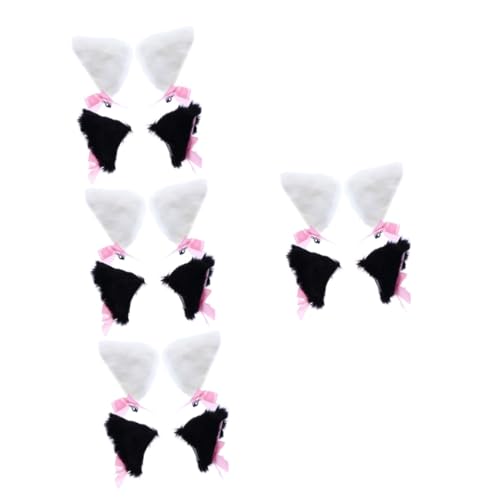 SOIMISS 8paare Katzenohren Haarspangen Teiliges Plüschiges Haaraccessoire Für Frauen Für Cosplay Partys Und Besondere Anlässe Und Keine Haarbeschädigung Modische Tierohren-haarclips von SOIMISS