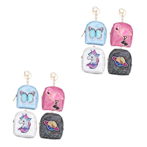 SOIMISS 8stücke Münzbeutel Für Mädchen Teilig Schlüsselanhänger Münzbörse Aus Pu Praktische Aufbewahrung Für Münzen Schlüssel Und Karten von SOIMISS