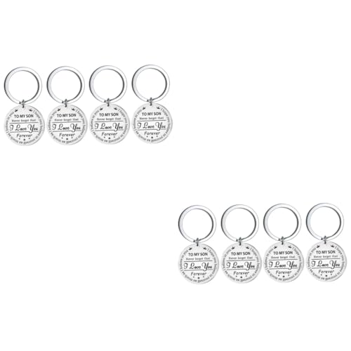 SOIMISS 8 STK Schlüsselanhänger personalisierter Warnweste personalisiert Decor Mann Anhängeranhänger Hängende Verzierung für Taschen Tasche hängende Dekoration Rostfreier Stahl von SOIMISS