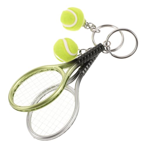 SOIMISS 8stücke Tennis Schlüsselanhänger Teilig Edelstahl Schlüsselring Im Tennisschläger Design Für Sportliebhaber Leicht Und Kompakt Schlüsselorganisation Leicht Gemacht von SOIMISS