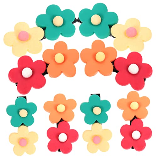 SOIMISS 8 Stck Haarspangen Blumen Haarklammern für Mädchen Süße und Leichte Haarschmuck Clips für Kleinkinder für Feines und Dickes Haar Kreative Haarstylings von SOIMISS
