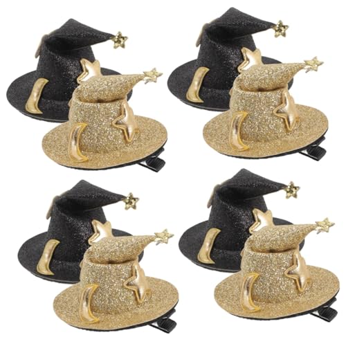 SOIMISS 8stücke Halloween Haarspangen Mit Glitzer Hexenhut Haarnadeln Für Kostümparty Cosplay Und Festivals Haarschmuck Für Halloween Dekorationen von SOIMISS