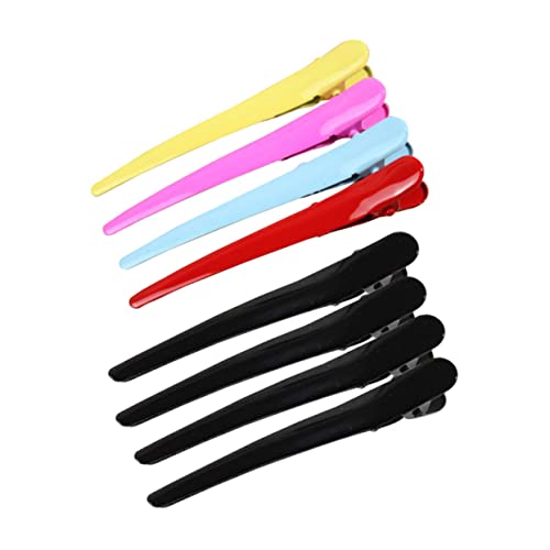 SOIMISS 8 Stück Teiliges Metall Entenschnabel Haarklammern mit Lackierung Langlebige Doppelkrallen Haarspangen für Frauen und Mädchen Rutschfest Geeignet zum Fixieren von Stirnfransen und von SOIMISS