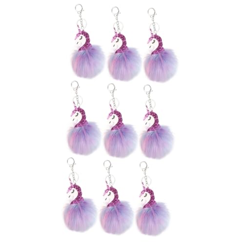 SOIMISS 9 STK Einhorn-Schlüsselanhänger-Dekoration geldgeschenke Weihnachten weihnachsgeschenk weichnachtsgeschke Autodekoration Tier-Schlüsselanhänger Party-Einhorn-Schlüsselanhänger Rosy von SOIMISS