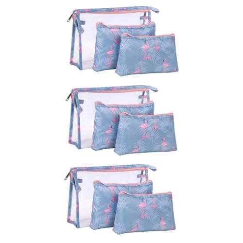SOIMISS 9stücke Teiliges Flamingo Druck Kosmetiktasche wasserdichte Reiseaufbewahrung Für Make-up Und Toilettenartikel Für Frauen Und Reisen von SOIMISS