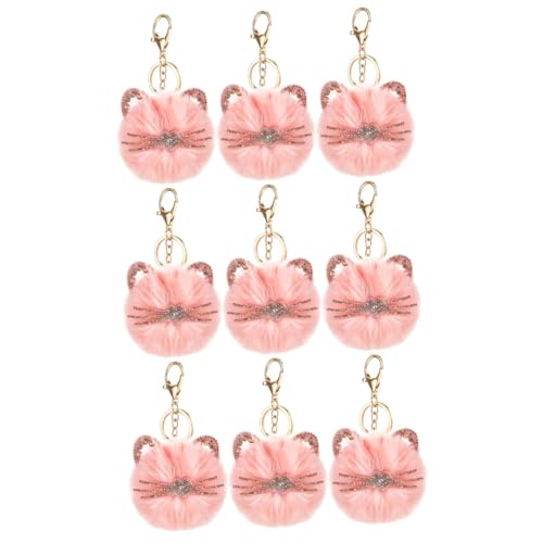 SOIMISS 9stücke Teiliges Niedliche Katzen-schlüsselanhänger Mit Glitzer Dekorative Für Taschen Schul Und Gartendekoration Als Für Freunde Und Katzenliebhaber von SOIMISS