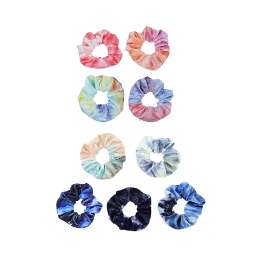 SOIMISS 9 Stück Teiliges Bunte Große Haargummis mit Versteckter Reißverschlusstasche Elastische Samtige Scrunchies für Damen Multifunktionale Haarbänder mit Geheimfach für Schlüssel und von SOIMISS