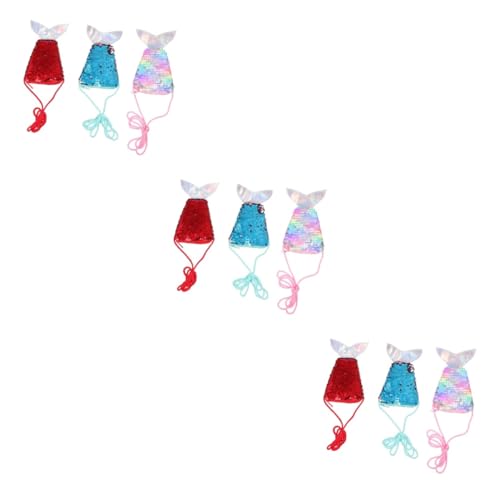 SOIMISS 9stücke Glitzer Meerjungfrau Geldbörsen Mit Lanyard Praktische Und Stilvolle Münztaschen Und Regenbogenfarben Für Erwachsene Für Alltag von SOIMISS