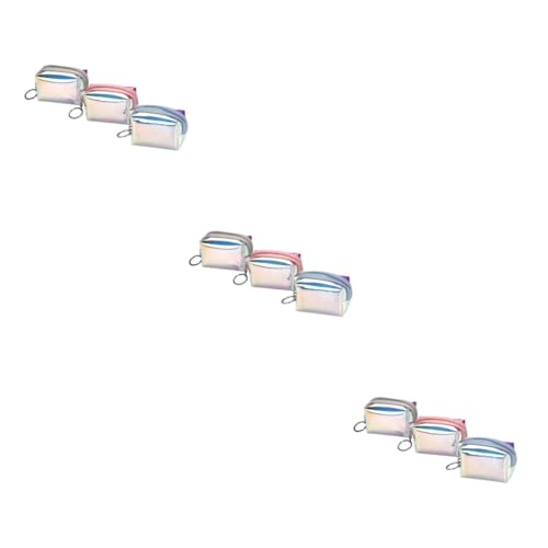 SOIMISS 9stücke Teiliges Set Bunte Geldbörse Transparent wasserdichte Aufbewahrungstasche Für Damen Für Reisen Kosmetik Und Tägliche Nutzung Zufällige Farben von SOIMISS
