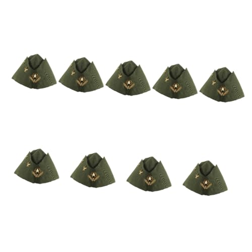 SOIMISS 9St Stewardess-Bootsmütze segelhut herrenmütze Armee Grün Hut Britischer Hut Matrosenmütze Halloween-Kapitänsmütze kleider hut herren Baskenmütze Matrosen-Tanzhut Green von SOIMISS