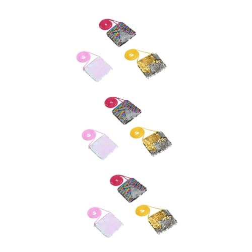 SOIMISS 9stücke Junge Mädchen Pailletten-münzbeutel Modische Quadratische Taschen Für Mädchen Für Schmuck Münzen Und Kleine Dinge Praktisches Kinderhandtaschen von SOIMISS