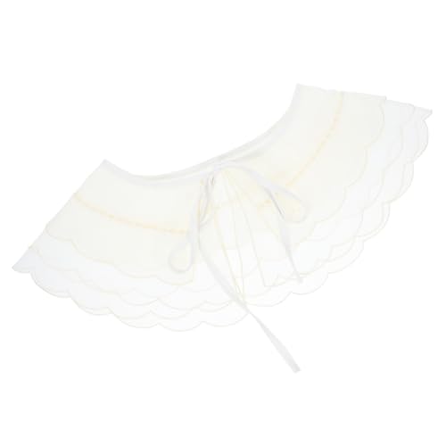 SOIMISS Abnehmbarer Spitzen krageneinsatz Damen Bluse Faux Collar Weicher Baumwoll kragen Komfortabel Verstellbar Vielseitig für Arbeit Party und Date von SOIMISS