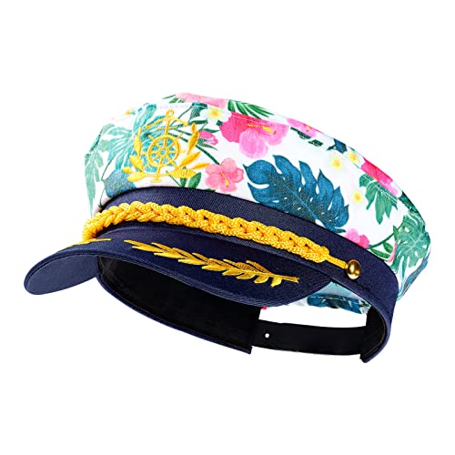 SOIMISS Admiral Captain Hats Rosa Sailor Kostüm Mütze Einstellbare Hut Navy Marine Cap Hut Für Frauen Männer von SOIMISS