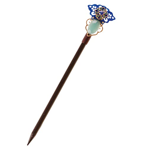 SOIMISS Antike Chinesische Holzhaarnadel mit Glasur Leichter Haarschmuck im Retro Stil Eleganter Haarstab für Frauen Glatte Oberfläche Geeignet für Hochzeiten Feste und Besondere Anlässe von SOIMISS