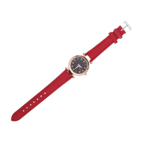 SOIMISS Armbanduhr Für Damen Leder Und Edelstahl Schlicht Und Elegant Verstellbares Armband von SOIMISS