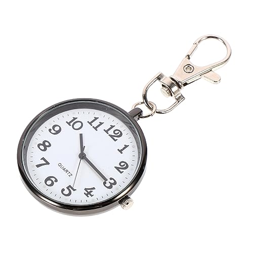 SOIMISS Krankenschwester Taschenuhr Mit Schlüsselschnalle Runde Form Aus Hochwertiger Große Ziffern Für Bequemes Ablesen Arzt-taschenuhr Für Studenten Und Ältere Männer von SOIMISS