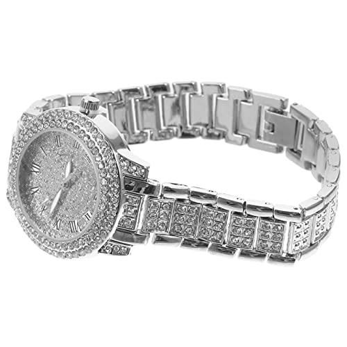 SOIMISS Schlichte Herrenuhr Mit Diamanten Elegantes Armband Für Männer Präzises Verstellbarer Für Business Und Täglichen Gebrauch von SOIMISS