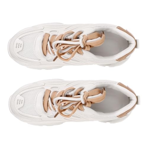 SOIMISS Atmungsaktive Damen Sneaker mit Feinem Mesh Strapazierfähige Sportschuhe Modische Outdoor Laufschuhe Bequemer Sitz Vielseitig Kombinierbar für Sport und Freizeit von SOIMISS