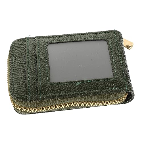 SOIMISS Kreditkartenetui Reißverschluss-geldbörse Mit Kartenfächern Aluminiumlegierung Pu-Material Zarte Kartentasche Für Das Reisebüro von SOIMISS