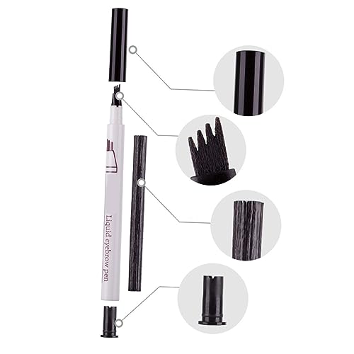 SOIMISS Augenbrauenstift Wasserfester Langlebiger Liquid Eyebrow Pencil für Natürliches Augenbrauen Make Up Dunkelgrau von SOIMISS