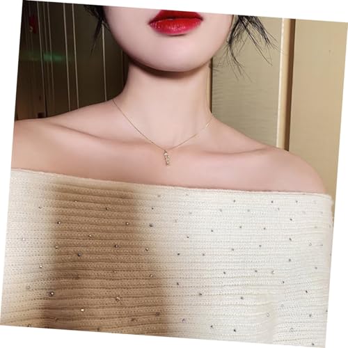 SOIMISS Bambus glieder Halskette Metall Leichtes Modisches Schmuckstück mit Lustigem Anhänger für Damen Geeignet für Party Reise Strand Festival in Goldfarbe von SOIMISS