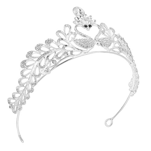 SOIMISS Banquet Haarschmuck Kristallkrone mit Design Strahlender Braut Haarschmuck für Hochzeit Stilvolle Silberne Tiara für Mädchen und Besondere Anlässe Zufällige Farbe von SOIMISS