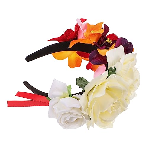 SOIMISS Blumen Stirnband Mit Bunten Orchideen Für Strand Und Halloween-festivals Leicht Und Bequem Ergänzung Für Damen Und Mädchen von SOIMISS