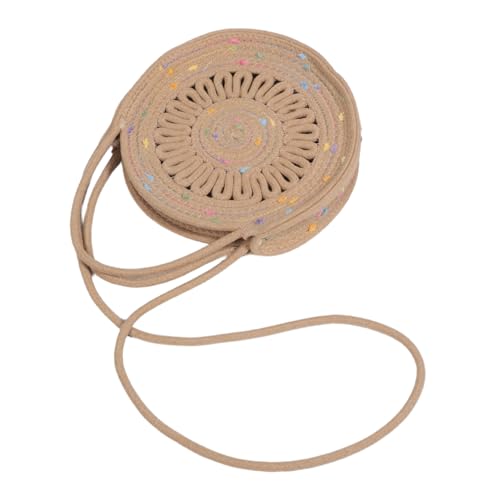 SOIMISS Boho Crossbody Umhängetasche Damen Baumwollseil Leichte Mini Tasche für Sommer Strand Alltag Geflochtene Schultertasche und Robust Stylische Bohemian Handtasche für Casual Look von SOIMISS