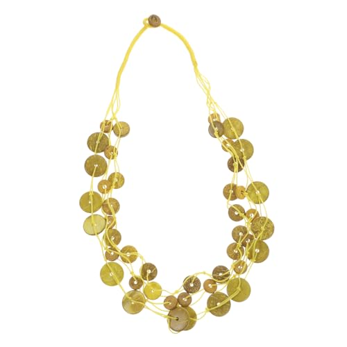 SOIMISS Boho Mehrlagige Kurze Holzperlenkette Schmuck Geschenk für Frauen und Mädchen Alltag Hochzeit Party von SOIMISS