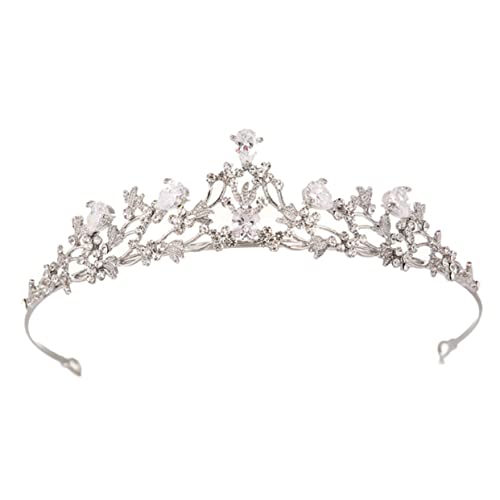 SOIMISS Braut Tiara Kristallkrone Strass Krone Damen Hochzeitskrone Prinzessin Kopfschmuck Elegant Für Hochzeit Party Festliche Anlässe von SOIMISS