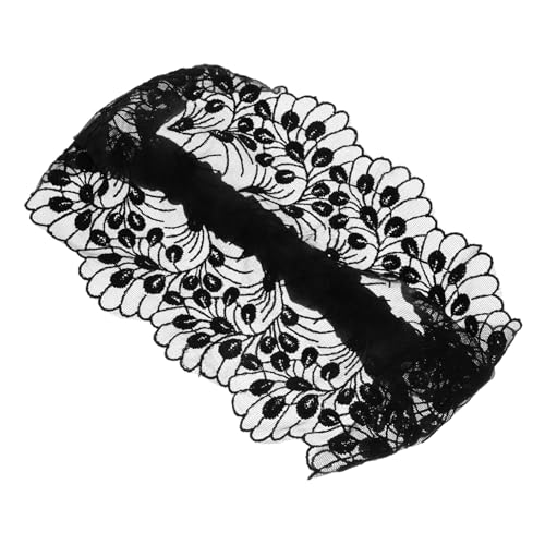 SOIMISS Breites Damen Stirnband mit Floralem Spitzen Design Rutschfestes Elastisches Haarband für Umfassende Abdeckung Weiches Material Eleganter Kopfschmuck für Make Up und Alltag von SOIMISS