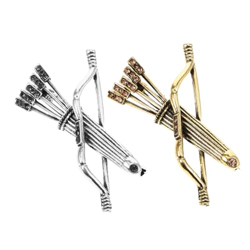 SOIMISS Brosche Pfeil und Bogen für Männer für Kostüme, Anstecker, Anstecknadel in Form eines Pfeils für Männer, Kostüm, Anzug, 4.60X4.00X1.50CMx5pcs, Ohne Schmucksteine SOIMISS Brosche Pfeil und Bogen für Männer für Kostüme, Anstecker, Anstecknadel in Form eines Pfeils für Männer, Kostüm, Anzug, 4.60X4.00X1.50CMx5pcs, Ohne Schmucksteine von SOIMISS