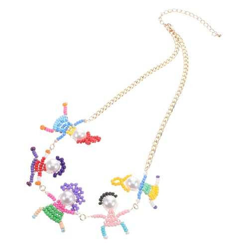 SOIMISS Bunte Halskette für Mädchen Cartoon Anhänger Kreativer Schmuck für Teenager Festival Halskette Ästhetische Kinderhalskette von SOIMISS