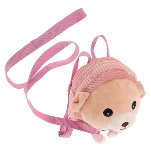 SOIMISS Adorabler Mädchen-Rucksack Mit Sicherheitsleine Für Mädchen Plüsch-bär-Design Für Kleinkinder Und Mädchen Und Praktischer Schulranzen Für Alltag von SOIMISS