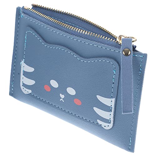 SOIMISS Cartoon-Geldbeutel Geldbörsen mit Rundum-Reißverschluss für Damen Kinder Geldbörse Katzenhalter damengeldbörse damengeldbeutel kleine Geldbörse Portemonnaie für Mädchen Blue von SOIMISS