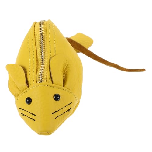 SOIMISS Cartoon-geldbörse Für Damen Geldbörse Mit Reißverschluss Leder Kartenhalter Bezaubernde Mausform Wechselgeldbörse Für Den Alltag Zufällige Farbe von SOIMISS