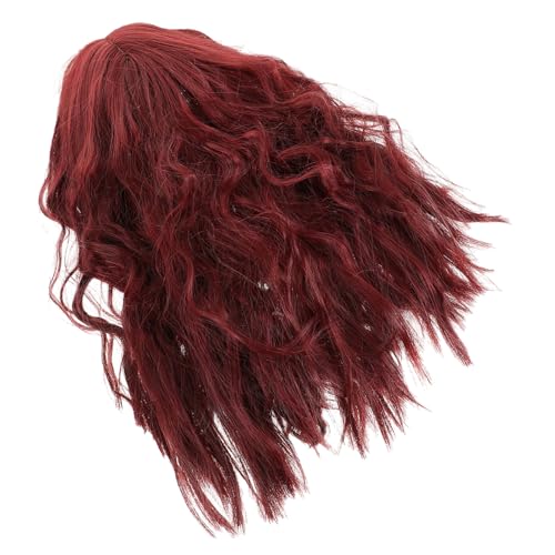 SOIMISS Charming Lockige Perücke Für Frauen Kurze -perücke Mit Synthetisch Hitzebeständig Für Halloween Cosplay Partys Und Karneval Weinrot von SOIMISS