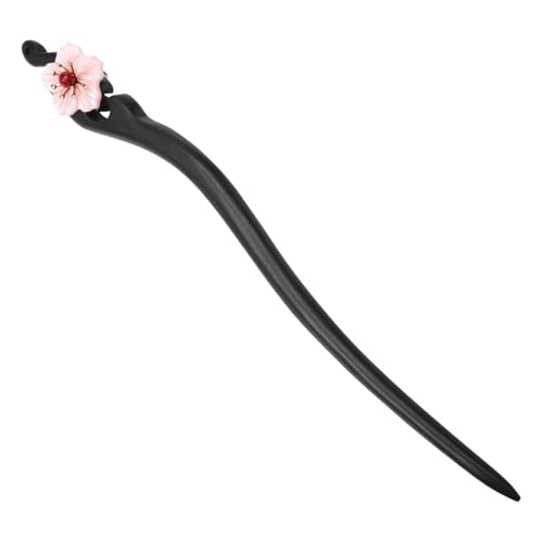 SOIMISS Chinesische Haarnadel Holz Haarstab Blume Haarnadeln Dutt Fork Retro Haarspange Damen Haarschmuck für Stilvolle Hochsteckfrisuren Geeignet von SOIMISS