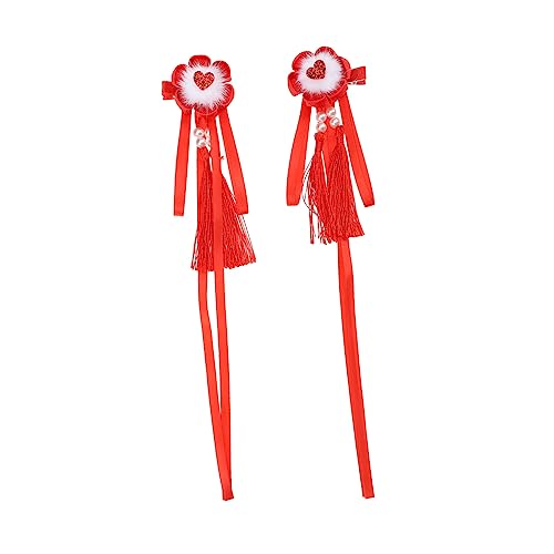 SOIMISS Chinesische Neujahr Haarklammern Furry Haarclips mit Quasten für Damen Festlicher Haarschmuck als für Besondere Anlässe SOIMISS Chinesische Neujahr Haarklammern Furry Haarclips mit Quasten für Damen Festlicher Haarschmuck als für Besondere Anlässe von SOIMISS