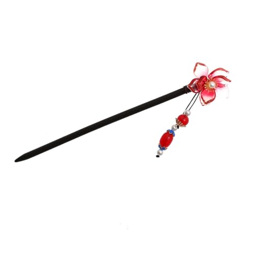 SOIMISS Chinesische Vintage Haarnadel mit Perlen Langlebiger Haarschmuck Handgefertigter Haarstab für Frauen Rutschfester Haarclip Geeignet für Alltag Party und Cosplay von SOIMISS