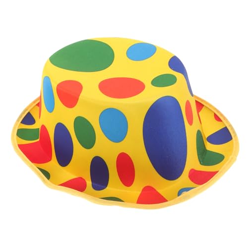 SOIMISS Clown Hut Cosplay Party Kostüm Kopfbedeckung Unisex Aus Vliesstoff Für Karneval Und Bühnenauftritte Einheitsgröße Langlebig Und Angenehm von SOIMISS