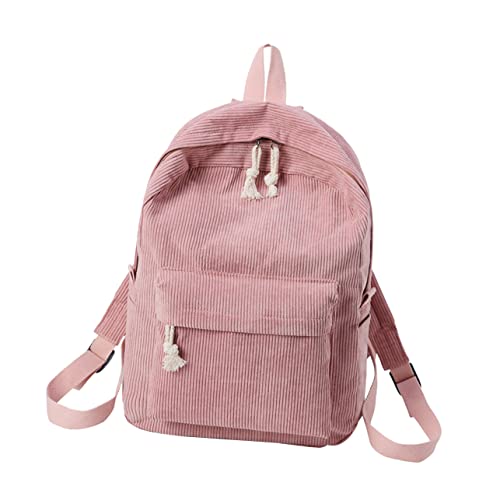 SOIMISS Cord-Rucksack Für Damen Mädchen Studenten Mit Diebstahlschutzfunktion Großem Stauraum Für Bücher Lebensmittel Wasserflaschen Kosmetika von SOIMISS
