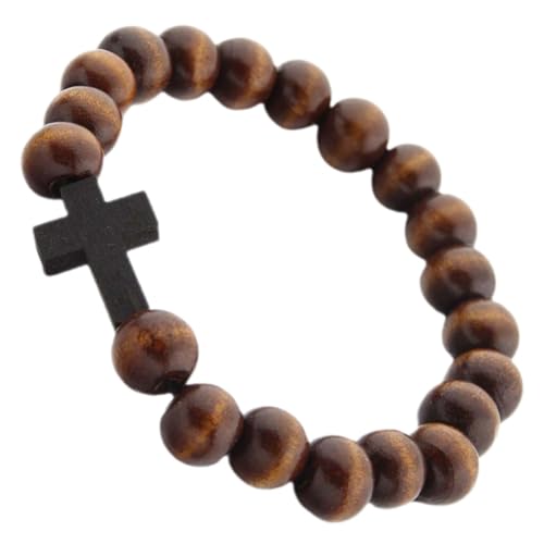 SOIMISS Cross Armband für Damen Verstellbares Stilvolles Modeschmuckstück mit Anhänger Handgefertigte Perlenarmband für Leicht Langlebig von SOIMISS