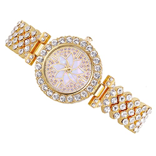 SOIMISS Damen-Armbanduhr Mit Strass-Applikationen Leichte Und Stilvolle Uhr Für Schule Party Und Alltag Präzise Zeitmessung Mit Verstellbarem Armband von SOIMISS