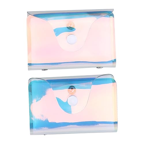 SOIMISS Transparente Tasche Mit Glitzerdruck Multi-Karten-Organizer Für Studenten Slots Für Damen Und Mädchen Für Täglichen Gebrauch von SOIMISS