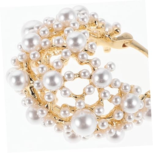 SOIMISS Ohrringe Mit Perlen Für Damen Im Vintage-stil Geometrisches Design Mit Perlenelementen Leicht Und Langlebig Für Hochzeiten Und Besondere Anlässe von SOIMISS