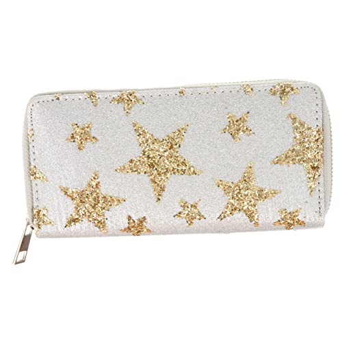 SOIMISS Damen Pu Leder Langformat Geldbörse Mit Fünf-Punkt-Design Für Geld Karten Und Tickets Modische Clutch Für Besondere Anlässe von SOIMISS