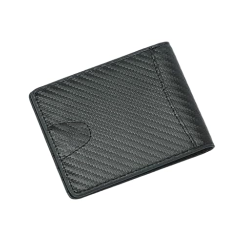 SOIMISS Diebstahl Herren Geldbörse aus Kohlefaserleder mit Münzfach Kreditkartenetui Langlebig und Schlank Multifunktionale Portemonnaie für Banknoten Karten und Münzen Stilvoll und von SOIMISS